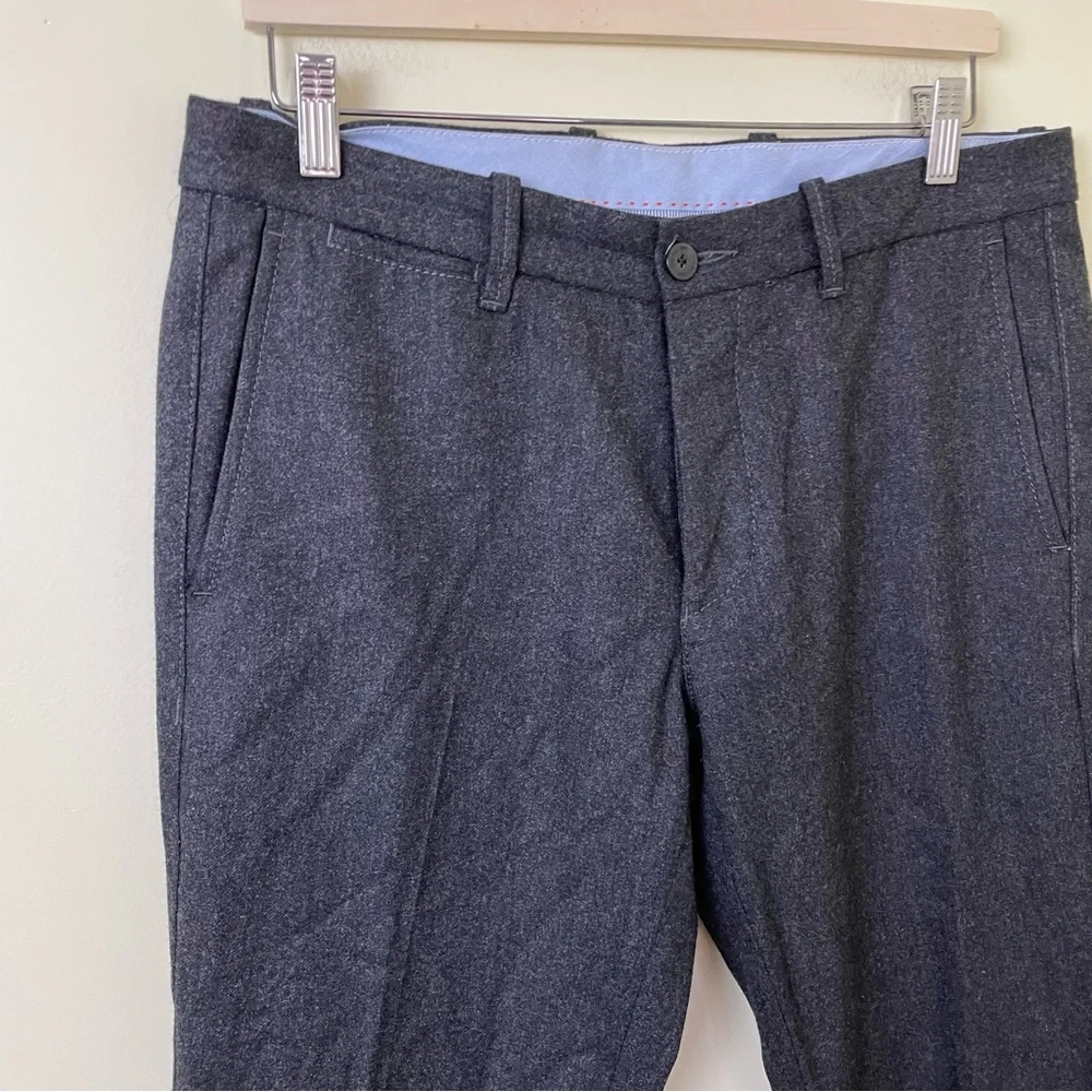 Corneliani Charcoal Gray 100% Wool Trouser Pants SZ IT 50 / US 40